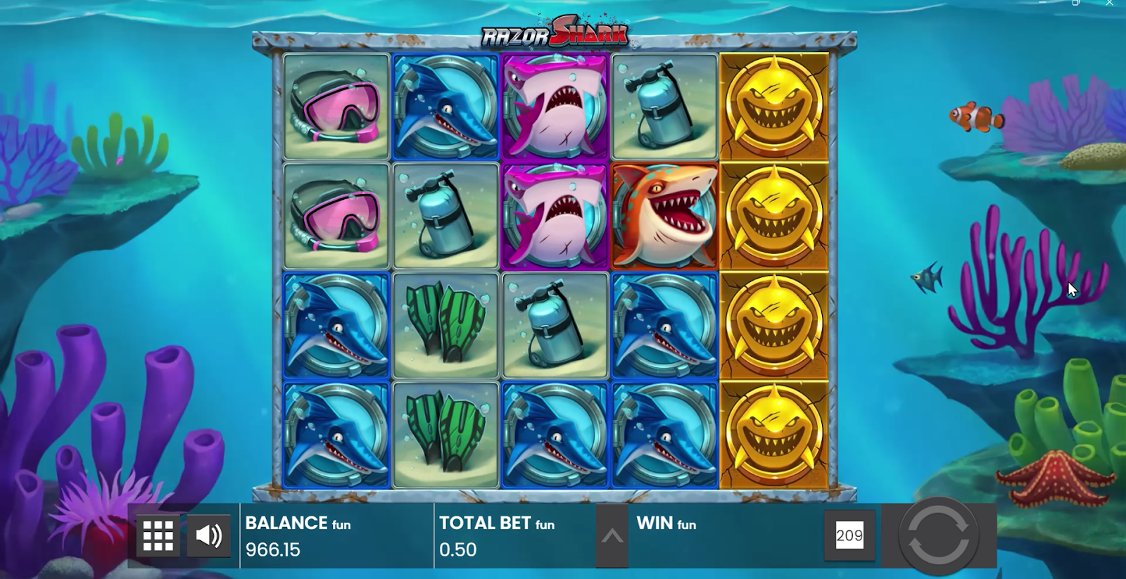 Razor Reveal beim Razor Shark Casino Game